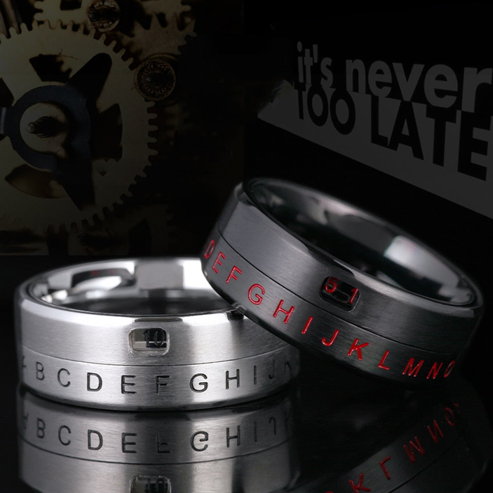 Alpha Numeric Fidget Ring