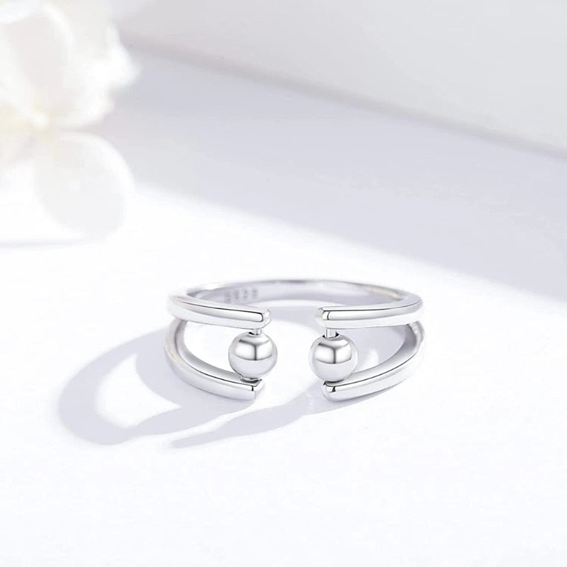 Silver Spinner Fidget Ring