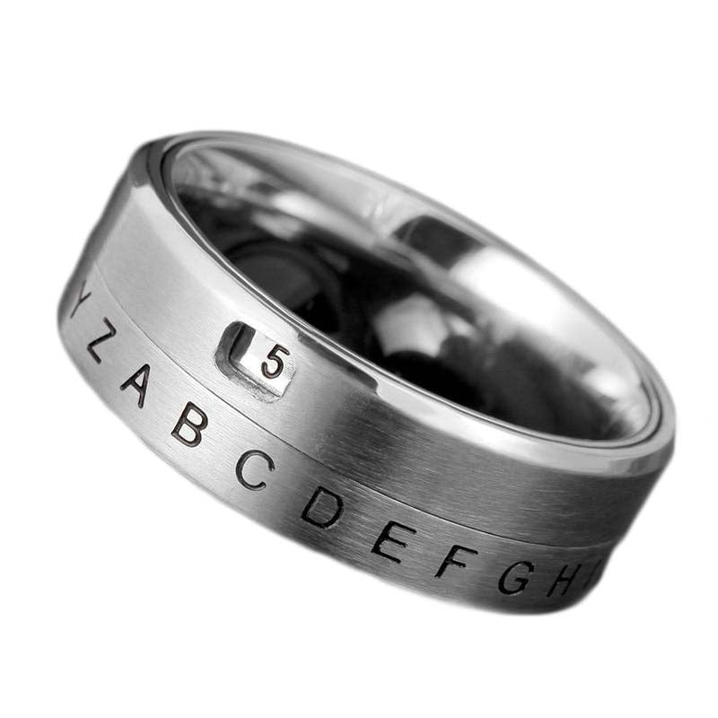 Alpha Numeric Fidget Ring