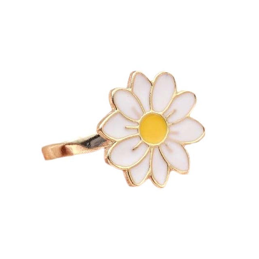 Daisy Flower Fidget Ring