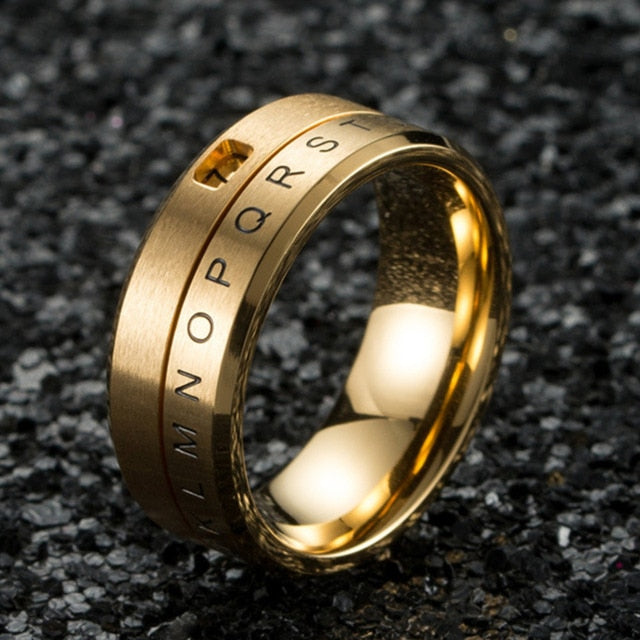 Alpha Numeric Fidget Ring