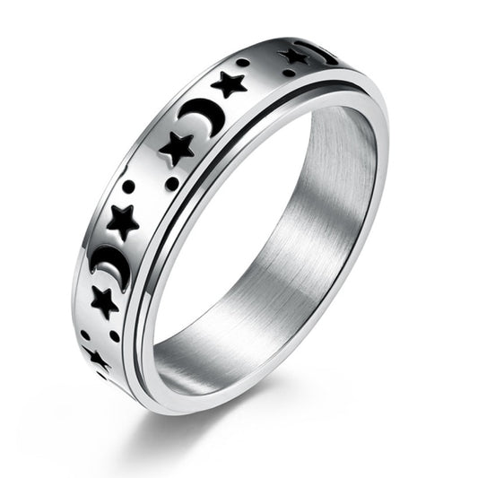 Moon & Stars Fidget Ring