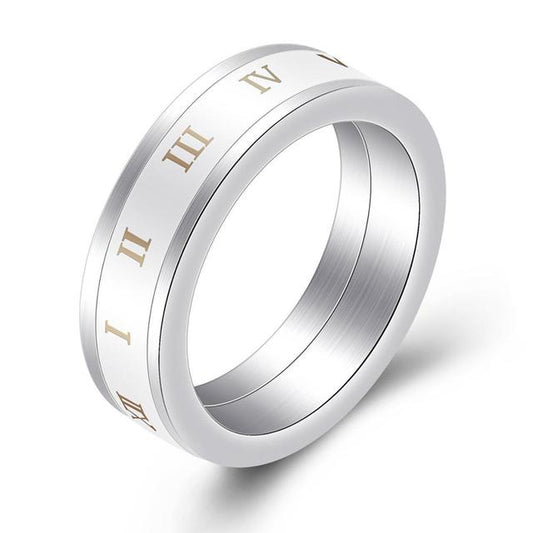 Roman Numeral Fidget Ring